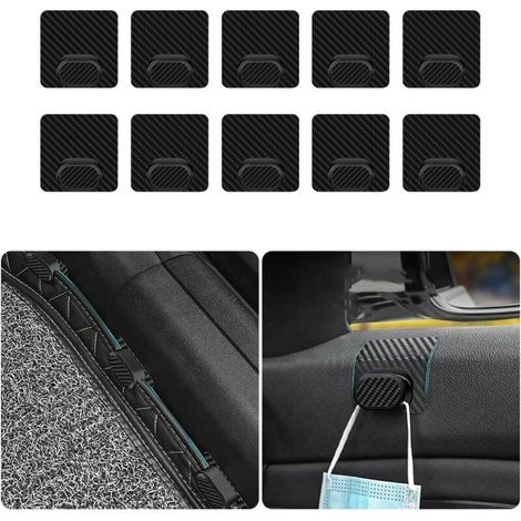 10Pcs Clips Auto-Adhésifs À Dos Adhésif, Boucles De Fixation De Tapis De Voiture Polyvalentes, pour La Fixation De Tapis De Sol De Voiture, Clips De Tapis De Voiture (1/5)