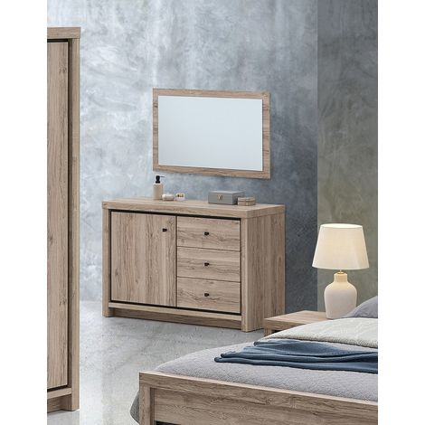 Commode contemporaine chêne summer Eluard (1/4)