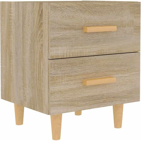 vidaXL Mesita de noche color roble Sonoma 40x35x47,5 cm (1/2)