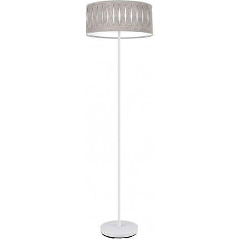 Boden Piron 1xe27 Weiß/Zement Grau 165x40x40 Cm mark FABRILAMP