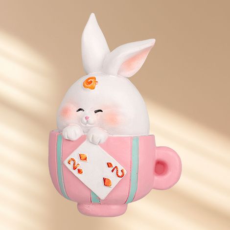 Aimant de réfrigérateur lapin, motif animal, aimant puissant pour réfrigérateur. (1/5)