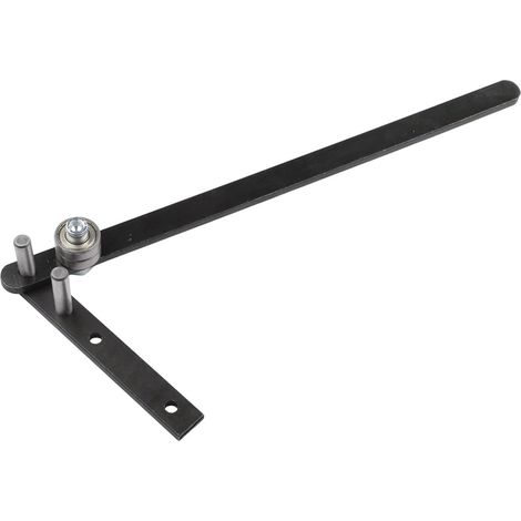 Curvatubi manuale per barre metalliche da 3 mm/5 mm, utensile per piegare tubi in acciaio da banco, per materiali piatti, filo di rame e barre di alluminio (30 cm)
