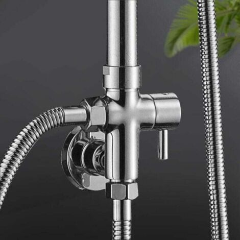 NALOOKAMIC  Inverseur de Douche Murale en Cuivre - Base de Fixation G1/2\