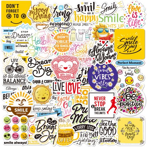 Sticker - Autocollant Graffiti Alphabet DIY - Vinyle PVC Étanche - Pour Ordinateur Skateboard Valise Guitarre - Lot de 50 Pièces (1/5)