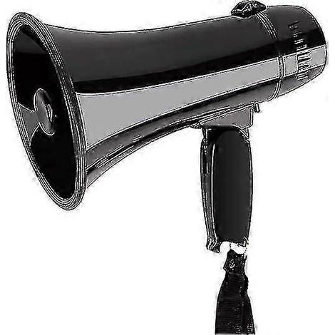 Mégaphone portable Bullhorn 20 watts avec modes voix et sirène/alarme, réglage du volume et dragonne. (1/5)