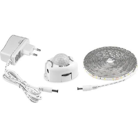 Bande LED 12 V avec détecteur de mouvement, étanche IP65 (5 m, blanche) (1/5)