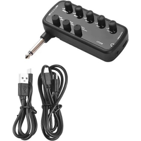 Mini-Bassverstärker, tragbarer Bassverstärker für Kopfhörer, Plug-and-Play, für E-Bassverstärker (1/5)