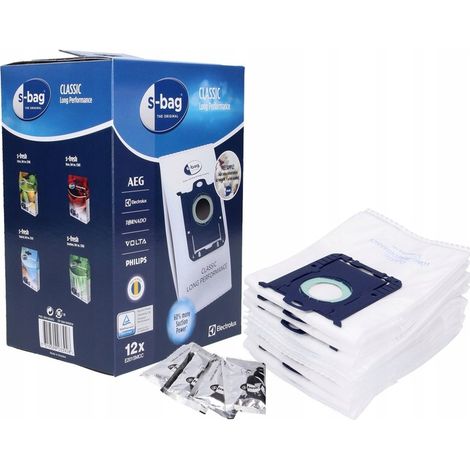 12 sacs S-BAG E201S + parfum S-Fresh pour aspirateur Electrolux ZUS3385P (1/5)