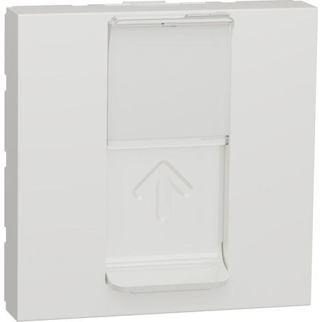 Couvercle RJ45 2 modules Keystone polaires SCHNEIDER NU946118