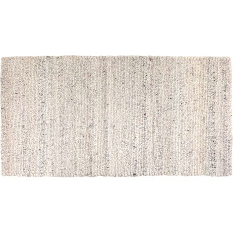 VIVARAISE - Tapis Alma en polyester - Tapis domestique couleur neige 70 x 140 cm (1/5)