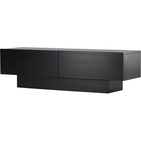 Cuenca TV Tisch 2 Klapptüren schwarz.