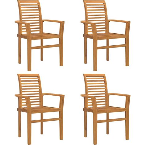 Chaise de jardin,Chaise d'extérieur empilable Marron 62,5 x 54,5 x 95,5 cm CFW7717147 (1/5)