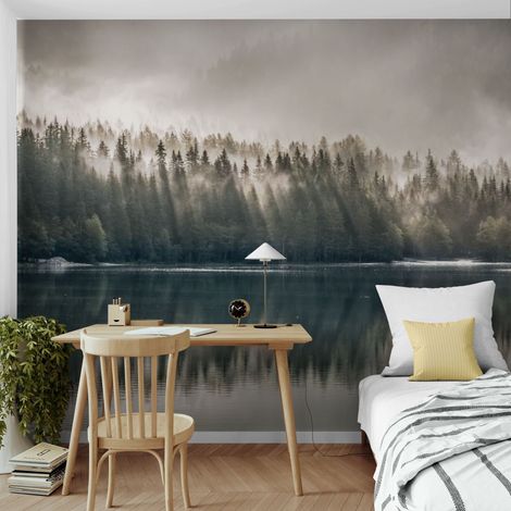 Papier Peint Nature - Baie Brumeuse des Pins - 150 x 250 cm (1/2)