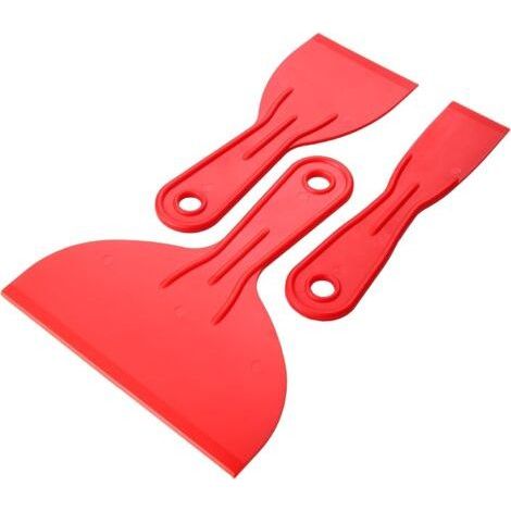 Lot de 3 couteaux à mastic en plastique : 3,8 cm, 7,6 cm et 15,2 cm. (1/4)