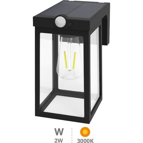 Aplique solar LED Sorso con sensor de movimiento y crepuscular 2W 3000K (1/5)