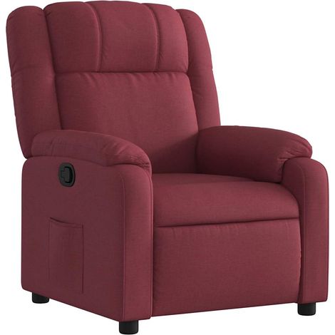 Maison Exclusive - Relaxsessel Weinrot Stoff
