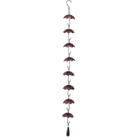 Chaînes de pluie en métal, chaîne de pluie décorative pour parapluie (1/4)