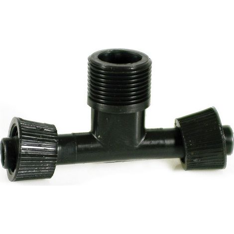 50PZ RACCORDO A T PER ALA GOCCIOLANTE FILETTO MASCHIO  mm. 16x16x3/4