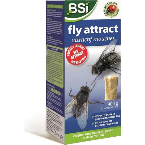BSI - Fly Attract - 10 recharges de 40 g pour pièges à  mouches
