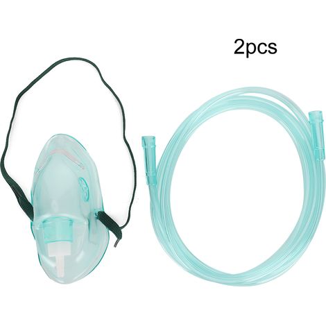 2 pièces Masque Facial O2 Jetable Professionnel pour Inhalation à Domicile (1/5)
