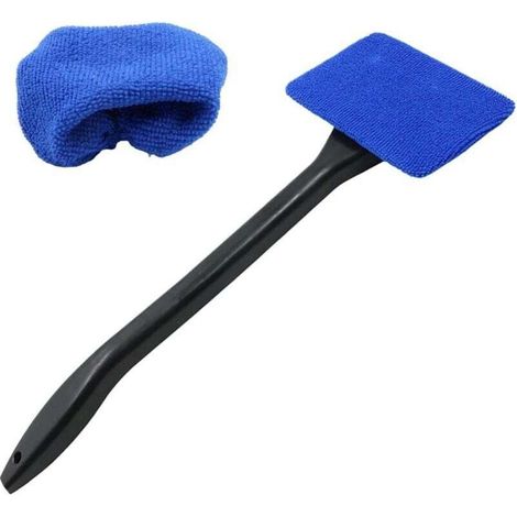Brosse Nettoyant Vitres Voiture Pare-Brise - 39 cm avec 2 tampons en Remplaçable Microfibre Lavables, Tête Rotative à 180 degrés, Lavage pour Véhicules Fenêtre intérieures et Extérieures (1/5)