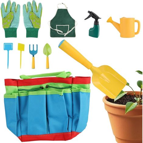 Outils de Jardinage pour,Petit Râteau  Lot D'Outils De Jardinage pour - pour Jardin Arrière-Cour Plage Aire de Jeu Pelouse Extérieur en Été Patio ou Terrasse (1/5)