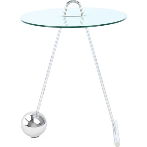 Table d'appoint pendule 525 - Argent, blanc (1/5)