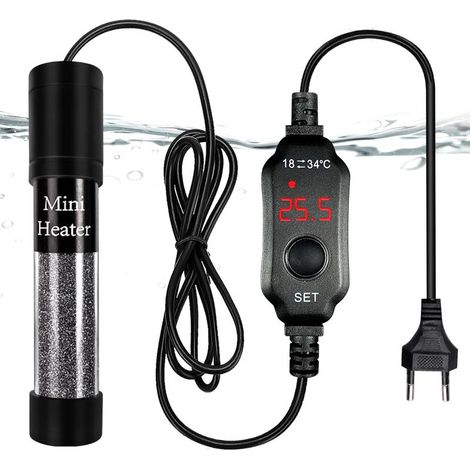 Mini Chauffage D'aquarium, 50W Chauffage Aquarium, Chauffage pour Aquarium, Chauffe-Aquarium avec Affichage Numérique Réchauffeur D'aquarium, Mini Chauffe-Aquarium, pour Mini Aquarium (1/5)