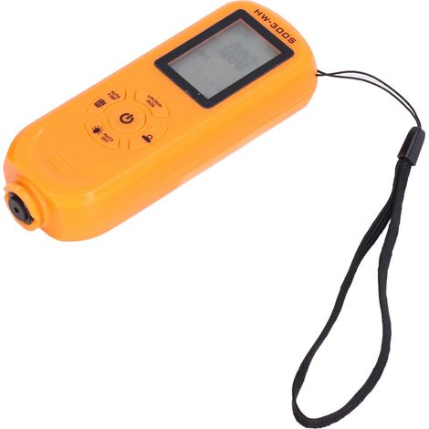 HW-300S Schichtdickenmessgerät, digitales LCD-Display mit Hintergrundbeleuchtung, Filmdickenmesser für die Metallverarbeitung, chemische Anwendungen, Hochformat, orange (1/5)