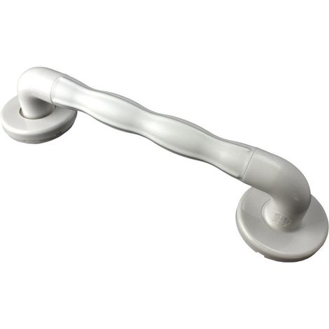 AKW 1600 Series Natural Grip 35mm Diameter Straight Grab Rail 600mm Length - White (1/2)