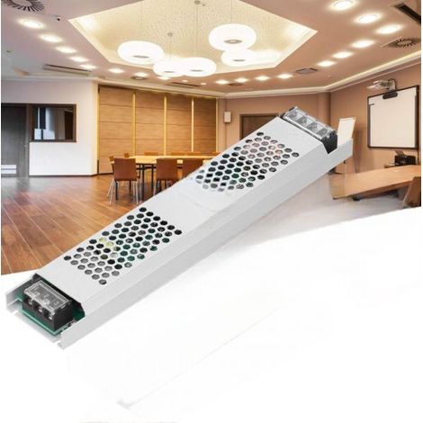 Alimentatore Slim STABILIZZATO 12V 60 100 200 300 400 Watt Trasformatore per strip LED 100W/8.5A