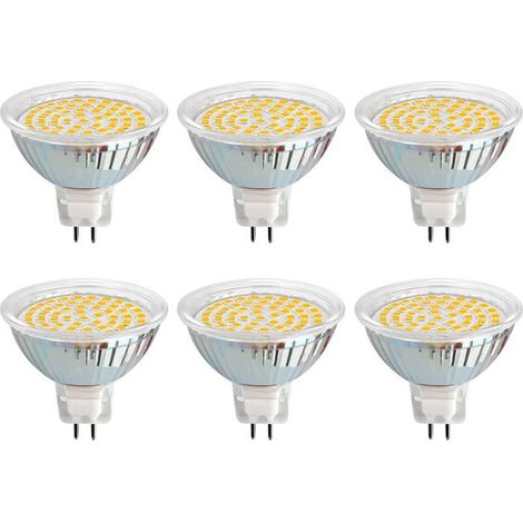 Ampoule LED MR16 GU5.3 MR16 3W 12V 500 lm 6000K Ø50 mm (lot de 6) (1/4)