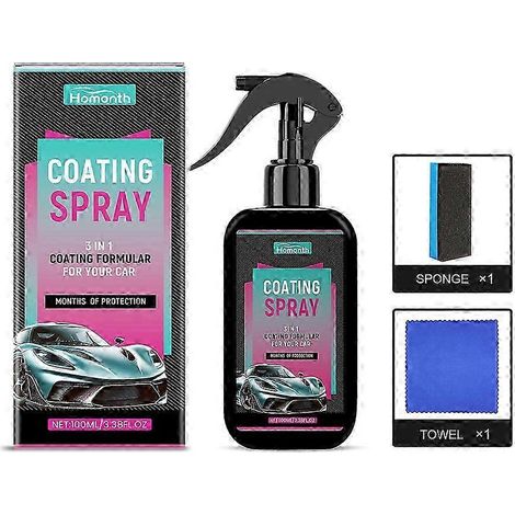 Kit de 1 à 5 produits Platinum pour l'entretien automobile : spray de protection pour voitures, protection et brillance durables, application facile sur tous véhicules. (1/5)
