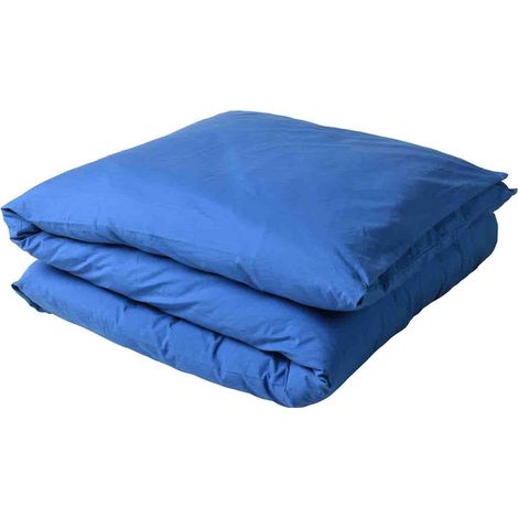 VIVARAISE - Housse de couette Céleste - Bleu clair - Coton bio 200 x 140 cm