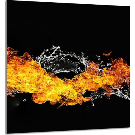 PANEL DE VIDRIO PARA COCINA 60x65 Fuego (1/5)