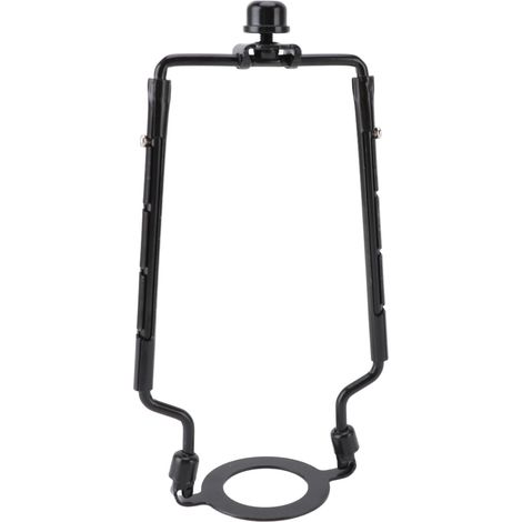 Support harpe abat-jour fer ajustable kit pour tige lampe standard base E26 adaptable deco robuste 200g (1/5)