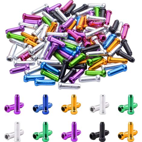Convient aux kits d'embouts de câbles de vélo - Kit de sertissage de câbles de vélo en alliage d'aluminium (1/5)