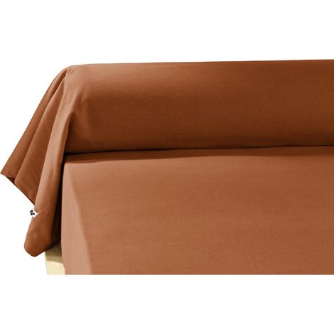 Taie de traversin flanelle 85 x 185 cm candice tomette Orange