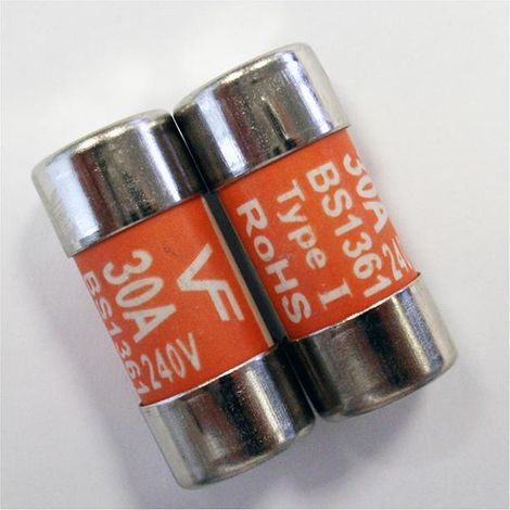 Dencon CF30/2NB BS1361 Fuses 30 Amp x 2 CF30/2NB DCN1253