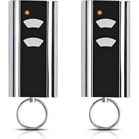 Lot de 2 pièces de rechange pour émetteur manuel Normstahl - Ouverture de porte de garage - 433,92 MHz - 2 canaux - Compatible avec Normstahl Entrematic RCU 433-2, RCU 433-4, EA433 2KM, EA433 2KS