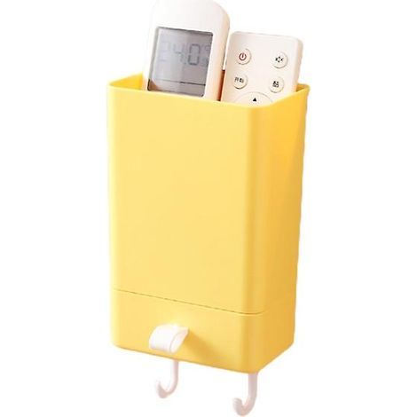 Wandhalterung für Fernbedienung am Bett, Aufbewahrungsbox mit Schublade, Schlüsselhaken, Klebefläche, Handyhalterung, Regal (1/5)