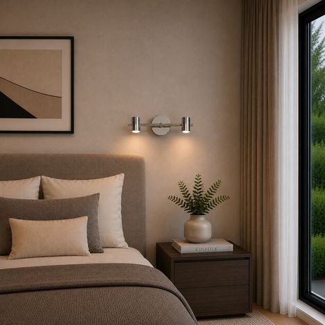 Aplique de Pared 2xGU10 (Sin Lámpara) Georgia [HO-APL-GU10-003]