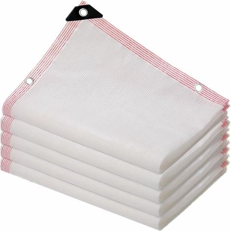 Schattierungsnetz Garten Schattierungsnetz 2 m x 2 m Schattierungsgewebe mit Ösen Anti Aging Schattierungsnetz 55 % Schattierungsgrad Wasserdurch (1/5)