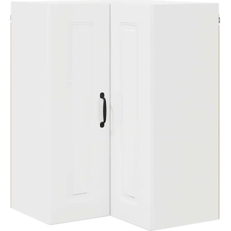 Meuble mural de cuisine,Armoire de cuisine Blanc brillant 57 x 57 x 80 cm CFW67956 (1/5)