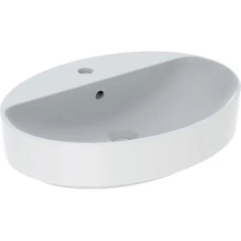 Geberit VariForm Vasque à poser ovale, 600x450mm, avec trou pour (1/5)