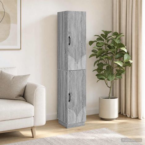 vidaXL Schrankset 2 pcs Grau Sonoma Holzwerkstoff (1/5)