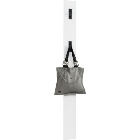 Appendiabiti Ascrea, 3 Ganci, Made in Italy, Bianco Lucido