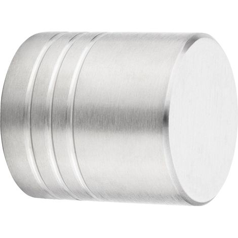 Möbelknopf BRISTOL Ø 30 mm Höhe 32 mm Edelstahl gebürstet Edelstahlgriff Schubladenknopf