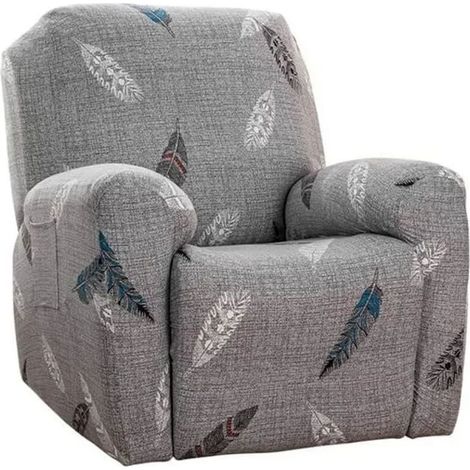 Housse de fauteuil inclinable avec poches, Protection pour fauteuil inclinable, Couleur duvet, Housse de canapé Chivas Regal (1/5)