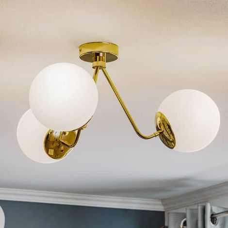 [NEUWERTIG] B-Ware Euluna Deckenlampe Deckenlampe Lampe Leuchte Hängend Tuse Dreiflammig Messing